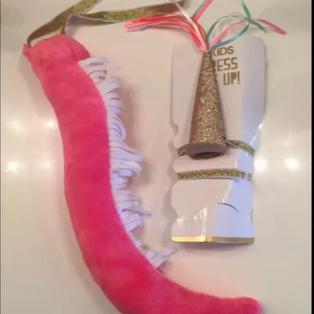 Girls Unicorn Headband Tail Dress Up Costume